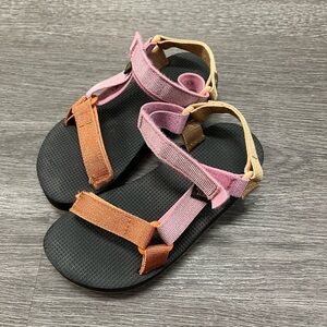 Girls Size 1 Teva - Metallic